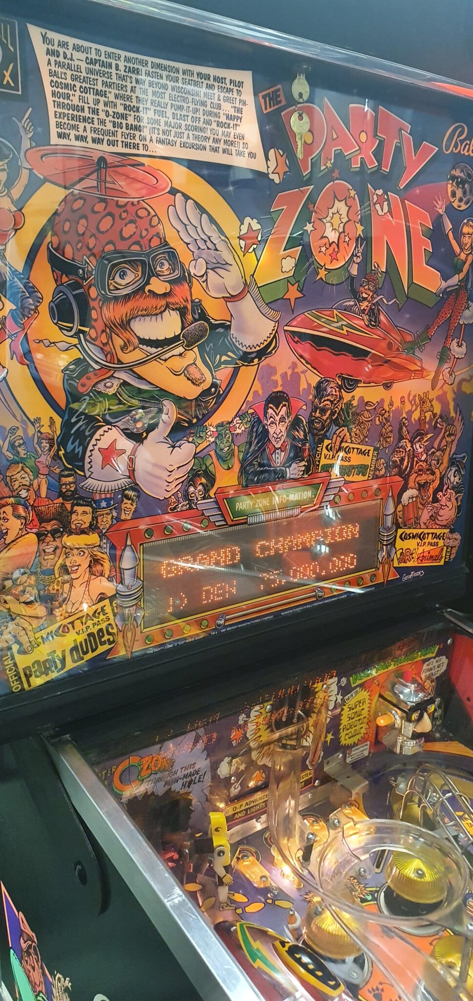 Bally Party Zone Pinball Williams Amusements