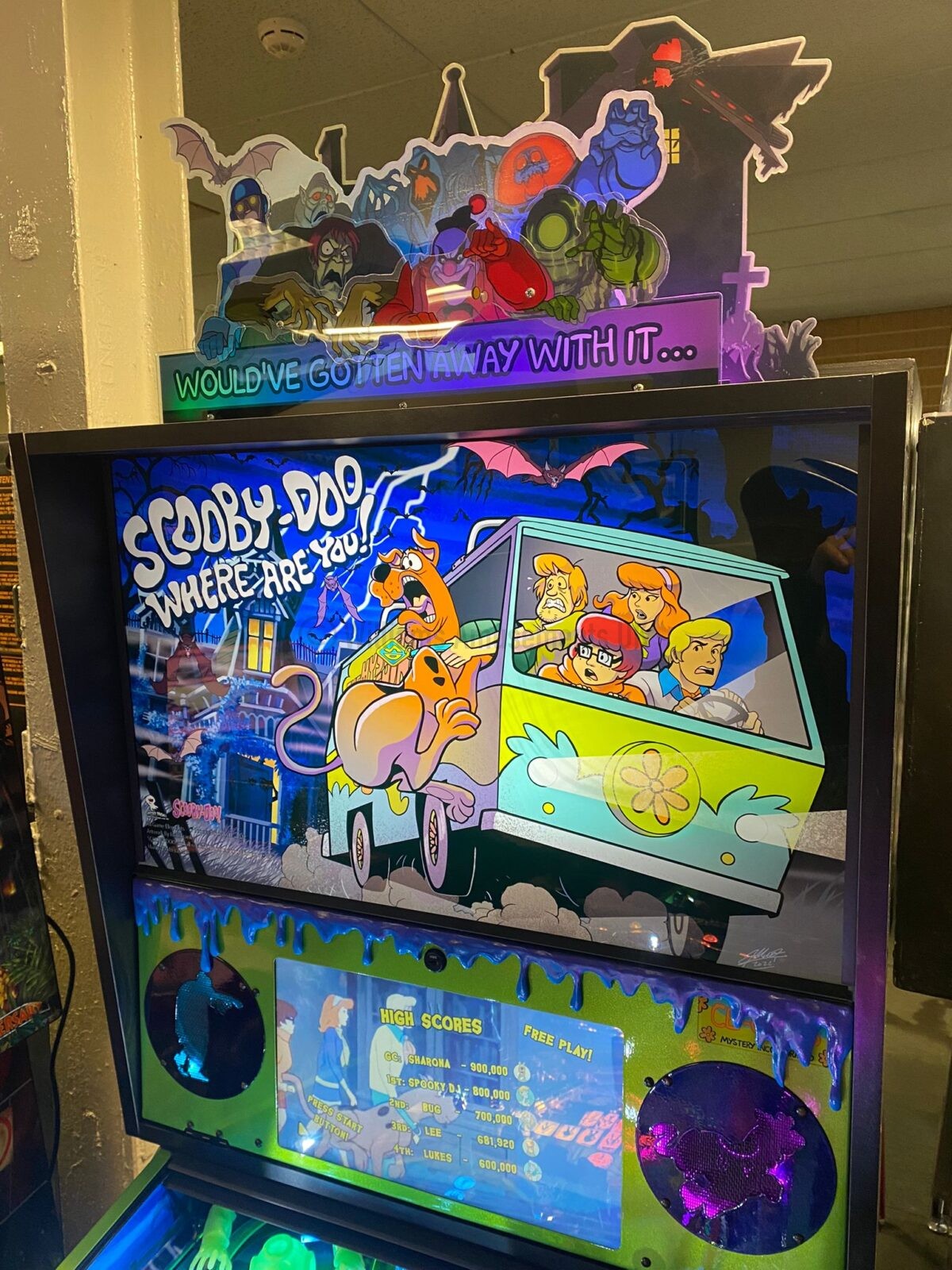 Scooby Doo Collectors Edition Pinball With Mods Williams Amusements