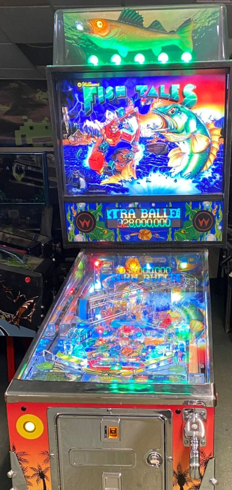 Collectors Condition Williams Fish Tales Pinball - Williams Amusements