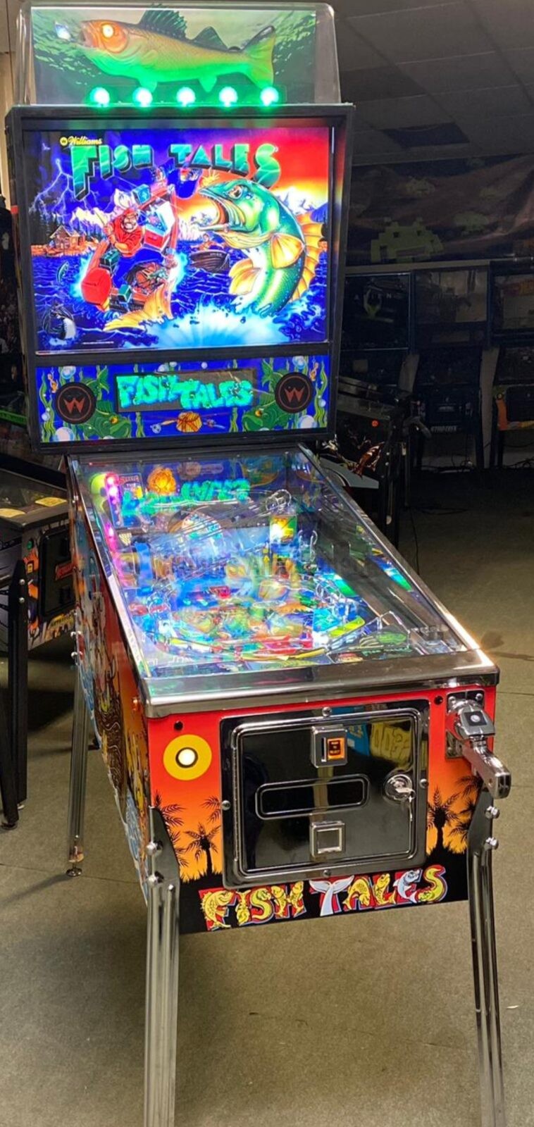 Collectors Condition Williams Fish Tales Pinball - Williams Amusements