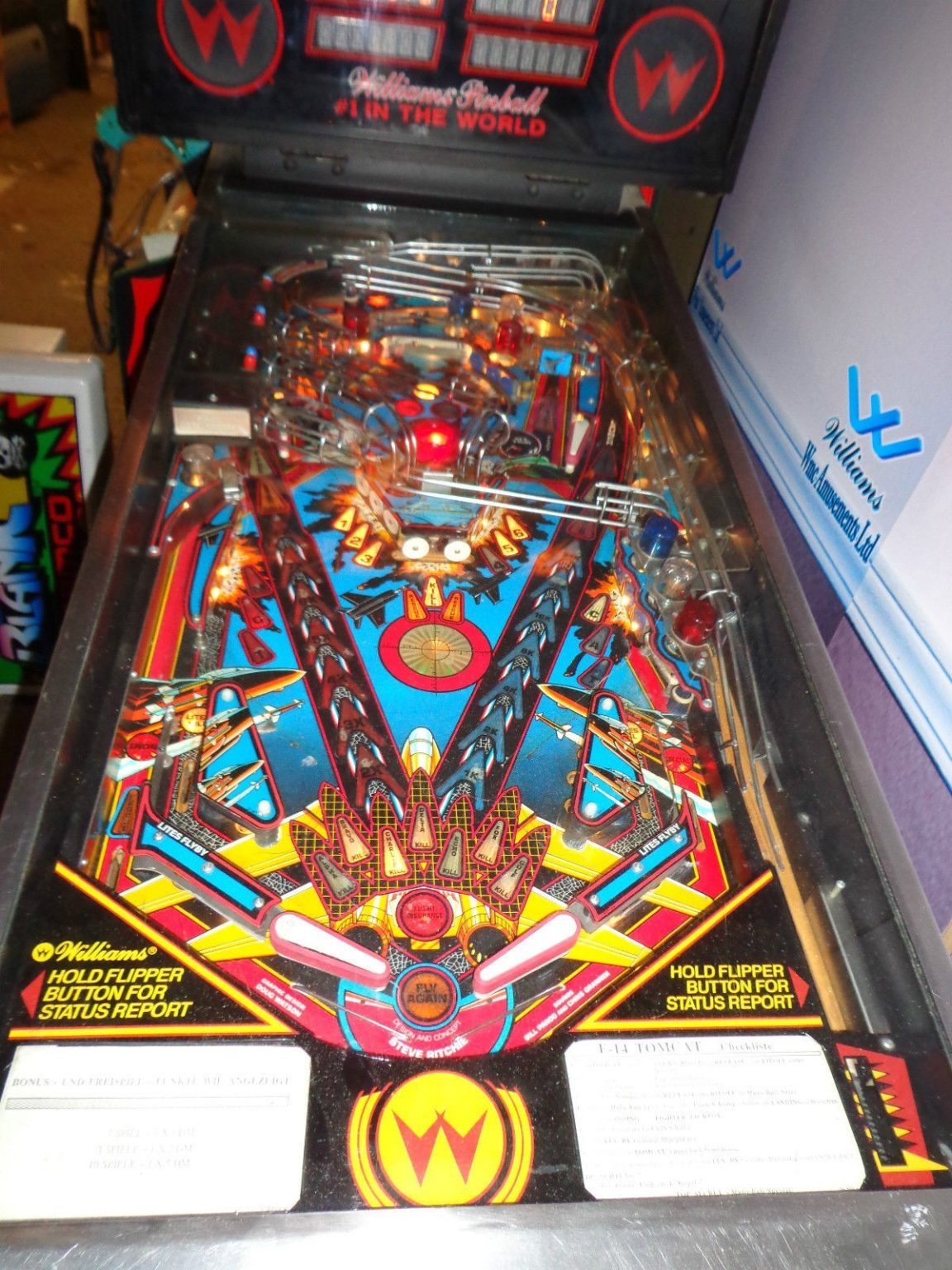 Williams F14 Tomcat Pinball Williams Amusements